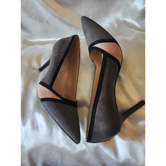 Kelly & Katie Bamita Heels Womens Size 9.5 Color Block Grey & Nude Pink Pumps - Picture 5 of 9